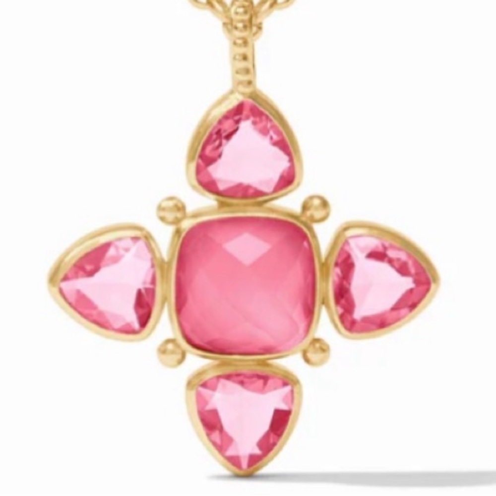 Julie Vos Pink and Gold Gemstone Necklace  NWOT - Reposhed from Luckyinlove